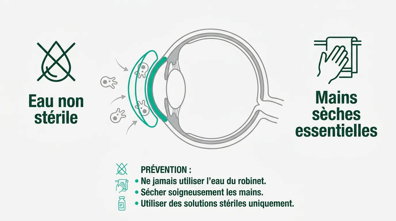 Hygiène des lentilles et prévention des infections